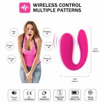 Vibrator Adult Toys For Couples Dildo G Spot U Silicone Stimulator  Waterproof Powerful Strong Vibration Dildo Sex Shop