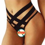 Women Sexy lingerie Seamless porno Sheer G-string High waist Briefs hollow out Panties Thong erotic Underwear Knickers Plus size