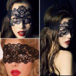 Cosplay Party Eye Mask Black/White Lace Sexy Costumes Lingerie Eye Masks Hollow Out Mask Erotic Costumes Women Sexy Lingerie