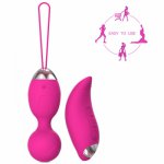 Vaginal Balls Trainer Sex Toy for Woman Silicone Vibrating Egg Vagina Tightening Kegel Exerciser Vibrator Ball Adult Sex Product