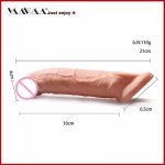Soft Silicone Penis Extender Reusable Condoms Penis Sleeve Dick Cover Dildo Enlargement Man Cock Ring Adult Sex Toys For Men