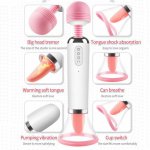 Warming Wireless Vibrator Sex Toys for Woman Masturbation Sex Machine Dildo Toy for Adult Tongue Licking Stimulating Sex Product