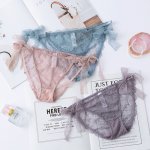 Low Waist Sexy Lingerie Lace Erotic Brief Porno Bandage Babydoll Underpant Sexy Underwear Transparent Sex Panties Plus Size M-XL