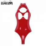 Women Porno Latex Catsuit Wetlook Leather Leotard Body Suit Sexy Shop Femme Open Cup Lingerie Crotchless Teddy Babydoll Bodysuit