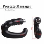 U Shape G Spot Vibrator Male Masturbation Prostate Massage Butt Plug Anal Sex Toys For Men Gay Prostate Massager Sex Products