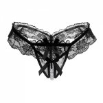3 SIZE M L XL Women Sexy Lingerie Hot Erotic Sexy Panties Open Crotch With Pearl Porn Lace Thongs And G Strings Underwear