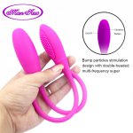 Double End Dildo Vibrator 7 Patterns Sex Toys for Women Anal Clitoris Stimulator  Butt Plug Vibrating Eggs Unisex Lesbian Toy