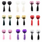 Erotic Sexy Pasties Stickers Women Lingerie Sequin Tassel Breast Bra Nipple Cover Sex Toys For Couples Woman Sex Accessories