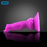 Wolf dildo artificial animal penis fake suction cup dick purple anal cock masturbation toy for women erotic sex products gay man