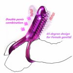 Men Penis Magic Wand AV Vibrator Strap On Delay Male Chastity Device Sex Toys For Couple G Spot Stimulator Massager Sex Product