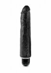 Pipedream King Cook - dildo REALISTYCZNE Wibracje PVC czarne- 25cm