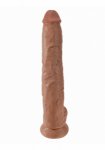Pipedream King Cock - dildo z jądrami realistyczne JAK PRAWDZIWE śniady 35cm (14