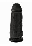 Pipedream King Cock - dildo z jądrami JAK PRAWDZIWE Grubasek czarne 22cm (9