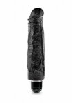 Pipedream King Cock -  dildo realistyczne WIBRACJE duży silny CZARNY PVC - 18cm (7
