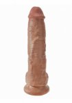 Pipedream King Cock - dildo realistyczne z jądrami JAK PRAWDZIWE śniady 25cm (10