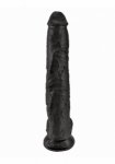 Pipedream King Cock - dildo realistyczne z jądrami JAK PRAWDZIWE czarne 36cm (14