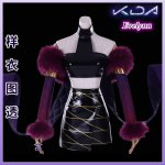 Anime! LOL KDA Evelynn Agony's Embrace Battle Suit Sexy Uniform Cosplay Costume Halloween Outfit Free Shipping