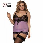 Comeondear Sexi Nightwear For Women Summer Style Nighty Sexy Lace Up Vestido Babydoll Sleeveless Intimo Sexy Erotico RB80298