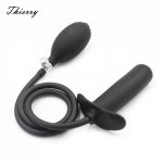 Thierry Silicone Inflatable Anal Plug Expandable Butt Plug With Pump Adult Products Sex Toys for Women Men Anal Dilator