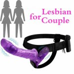 Yema, YEMA Multi-Speed Double Dual Big Dildo Vibrator Lesbian  Strap on Adult Sex Toys for Woman Vagina Strapon