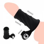 EXVOID Cock Vibrating Ring Sex Toys For Men Vagina Stimulate Penis Vibrator Ring Penis Extender Enlarger Clitoris Stimulate