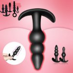 1PC Medical Silicone Anal Beads Butt Plug Anal Plugs Novelty Entry-level ButtPlug Erotic Sex Toys For Woman Men Gay Sex Products