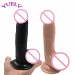 YUELV 19*4CM Realistic Dildo Adult Sex Products For Women 2 Colors Big Dong Strong Sucker Flexible Penis Big Dick Erotic Toys
