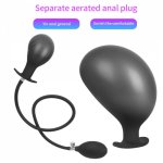 Large Inflatable Huge Big Anal Plug  Dildo Pump Anal Dilator Expandable No Vibrator Butt Plug Anal Balls Sex Toys For Male Women