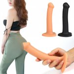 Slender Anal Plug Powerful Suction Cup Soft Dildo G-spot Vaginal Stimulator Butt Plug Prostate Massager Sex Toys for Man Woman