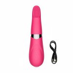 Tongue Vibrators 5 Modes Rechargeable Vibrating G-spot Massager Women Oral Licking Clitoris Stimulator Sex Toys for Adult Shop