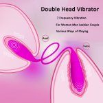 7 speed G-Spot Vibrator Dual-Head String Vibrator Waterproof Double Vibrator Anal Butt Plug Vagina Masturbation Adult Sex Toys