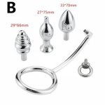 Metal Cock Lock anal hook anal plug anal expansion penis ring Anal sex toys for men prostate massage masturbator drop shipping