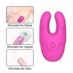 7 Frequency Vibrating Nipple Massager Female Masturbator Sex Jump Egg Silicone Scrotum Clip Vibrator Erotic Toys for Couple