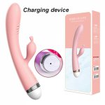 Rabbit Vibrator Realistic Dildo Vibrator Clitoris Stimulator Massager Double motor Powerful vibrator Female Sex Toys For Women