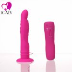 LOAEY 7 Speed Big Dildo Vibrator For Women Realistic Silicone Butt Plug Penis Anal Stimulate Massager With Suction Cup New