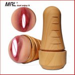 Artficial Vagina Adult Sex Toys Male Masturbator Realistic Vagina Soft Silicone Pussy Wood Adult Toy for Men Sex Product