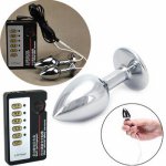 Electric Shock Toys with SML Anal Plug Big Smooth Butt Plug Medical Themed Anal Sex Toy Sex Products for Men and Women I9-1-6