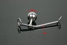 S tainless steel metal ball Male anal plugbutt plug erotic sex slave products with cock rings penis ring AC518