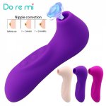 Do re mi Sucking Vibrator Clit Sucker Clitoris Stimulator Masturbator Nipple Licking Tongue Oral For Adults Sex Toys for Woman