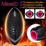 Meselo 7 modes Intelligent Heat Electric Vibrations Automatic Sucking Male Masturbator Cup Vagina Real Pussy Sex Toys For Men