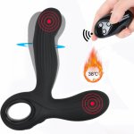 Wireless Remote Heating Rotating Anal Vibrator 10 Mode Vibration G-Spot Stimulator Butt Plug Sex Vibrator Male Prostate Massager