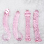 Glass penis anal sex masturbation adult sex products female male