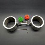 Metal  Handcuffs Stainless Steel Bdsm Slave Bondage Round Handcuffs For Sex Toys For Couples Fetish Sex Tools For Women