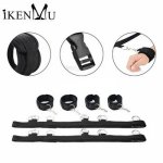 SM Adults Sex Toy Handcuffs&Ankle Cuffs Couples Flirting Bedroom bdsm Bondage Set Restraint Strap System Slave Games For Couples