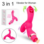 Sex Sucking Clitoris Stimulator Dildo Vibrator Nipple Sucker for Women G-Spot Masturbator Tongue Oral Licking Vibrator Sex Toys