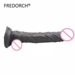 Black Color Long Dildo Attachment to Premium Sex Machine,Deep Inside Penetration so Easy, Long but not Thick