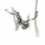Super heavy legcuffs stainless steel Ankle cuffs bondage harness Shackle bdsm fetish adult games sex shop sex toys for couples