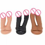 Adult double -sided penetration dildo realistic sex erotic dildo Artificial suction cup penis anal dildos phallus for women toys