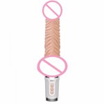 Leten, Leten vibrator female heating simulation penis silicone massage stick dildo sex toys for woman