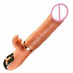 Silicone simulation Auto-scaling Penis vibrator Tongue licking vibrator Vaginal G-spot Stimulation massage female masturbator